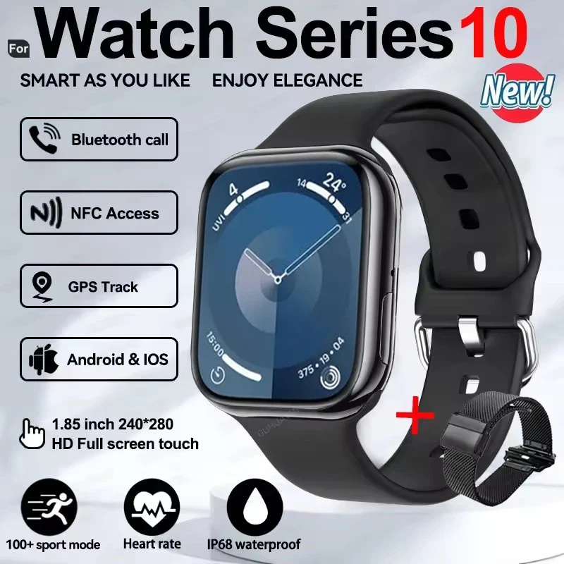 New Series IW10  Watch 10 GPS Track Smart Watch Men Woman HD Bluetooth Call Waterproof Sports SmartWatch For Apple Android IOS
