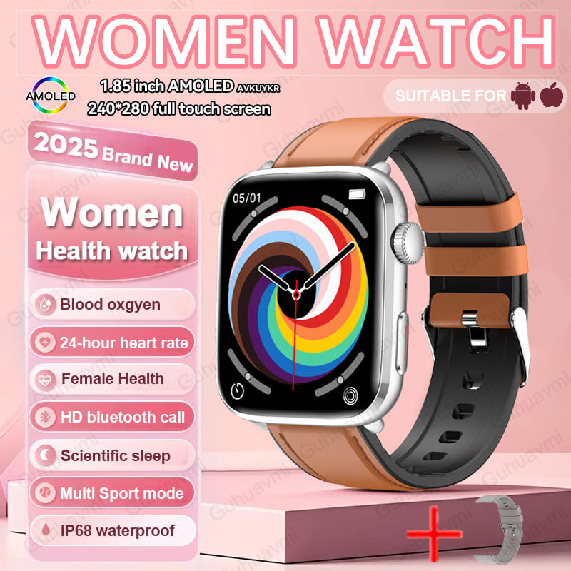 2025 New For Xiaomi Women AI Smart Diagnosis Smart Watch HRV+PPG Blood Pressure Blood oxygen Health monitor IP68 NFC Smartwatchs