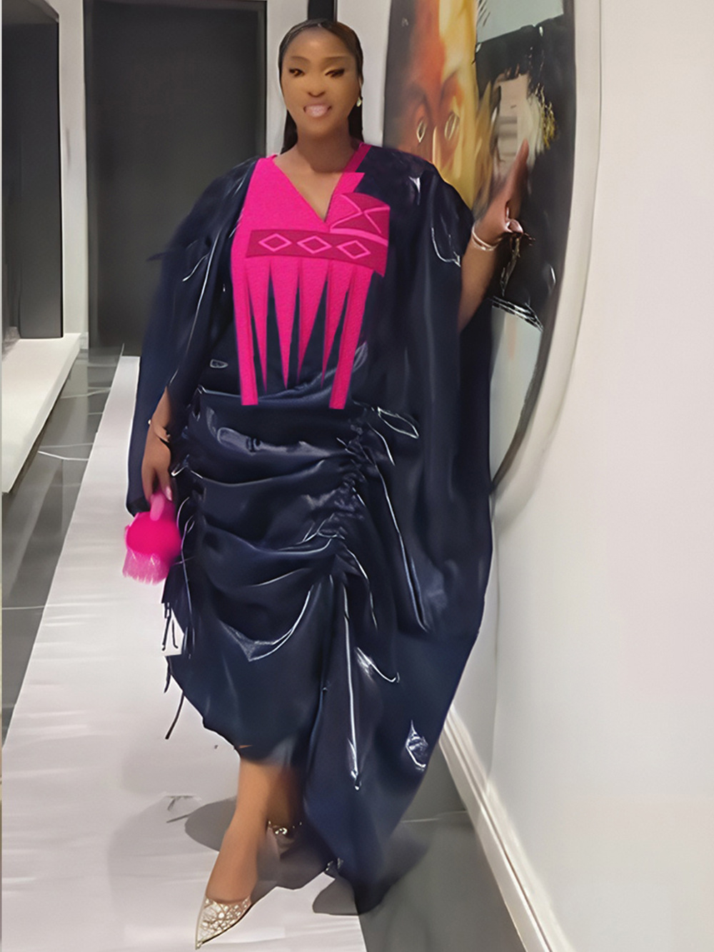 Plus Size African Dresses for Women Traditional Africa Clothing Dashiki Ankara Outfits Gown Abayas Muslim Kaftan Maxi Long Dress