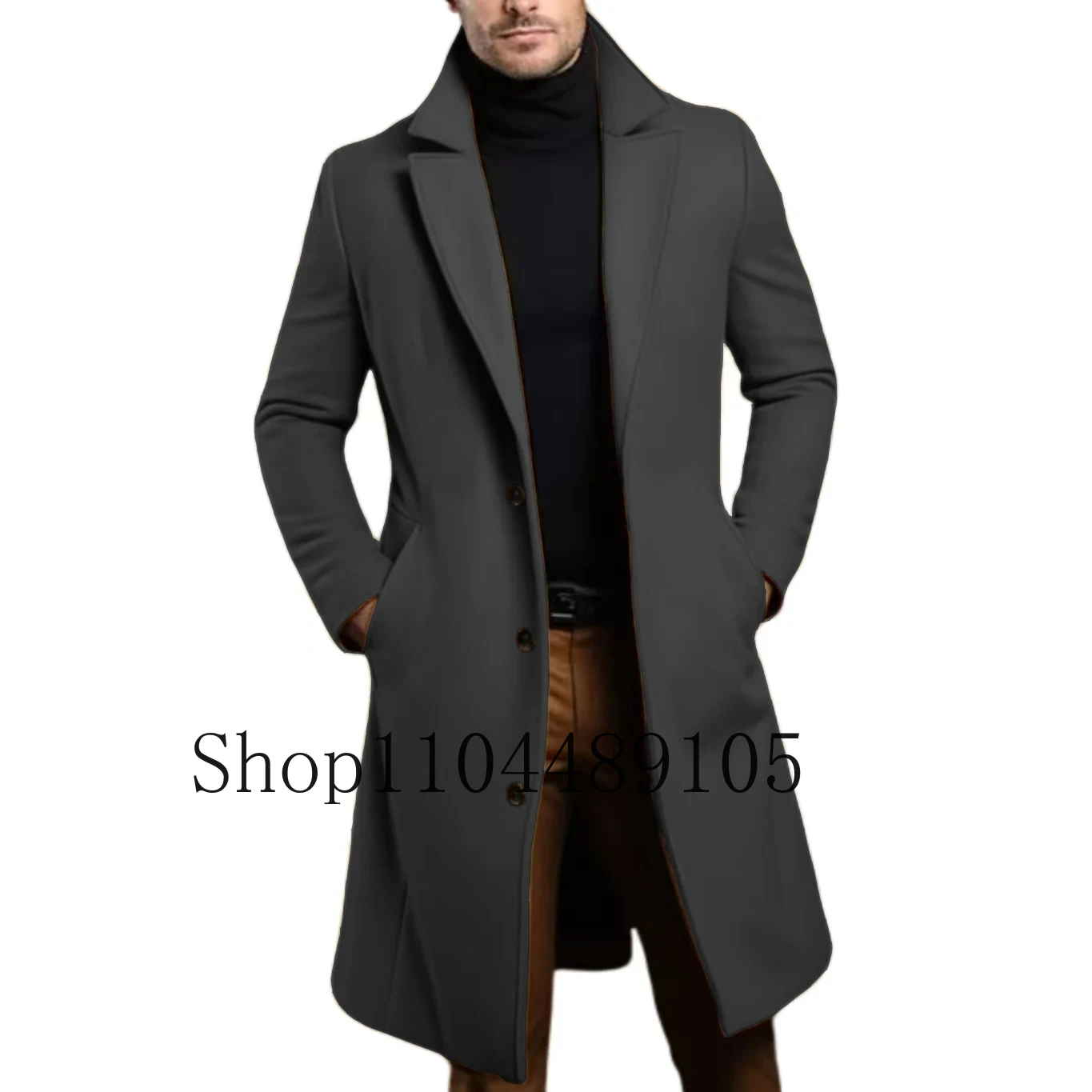 Men's Winter Jacket Long Coat Men Casual Business Cardigan for Men Coat Customization Evening Party Business Activities Latest