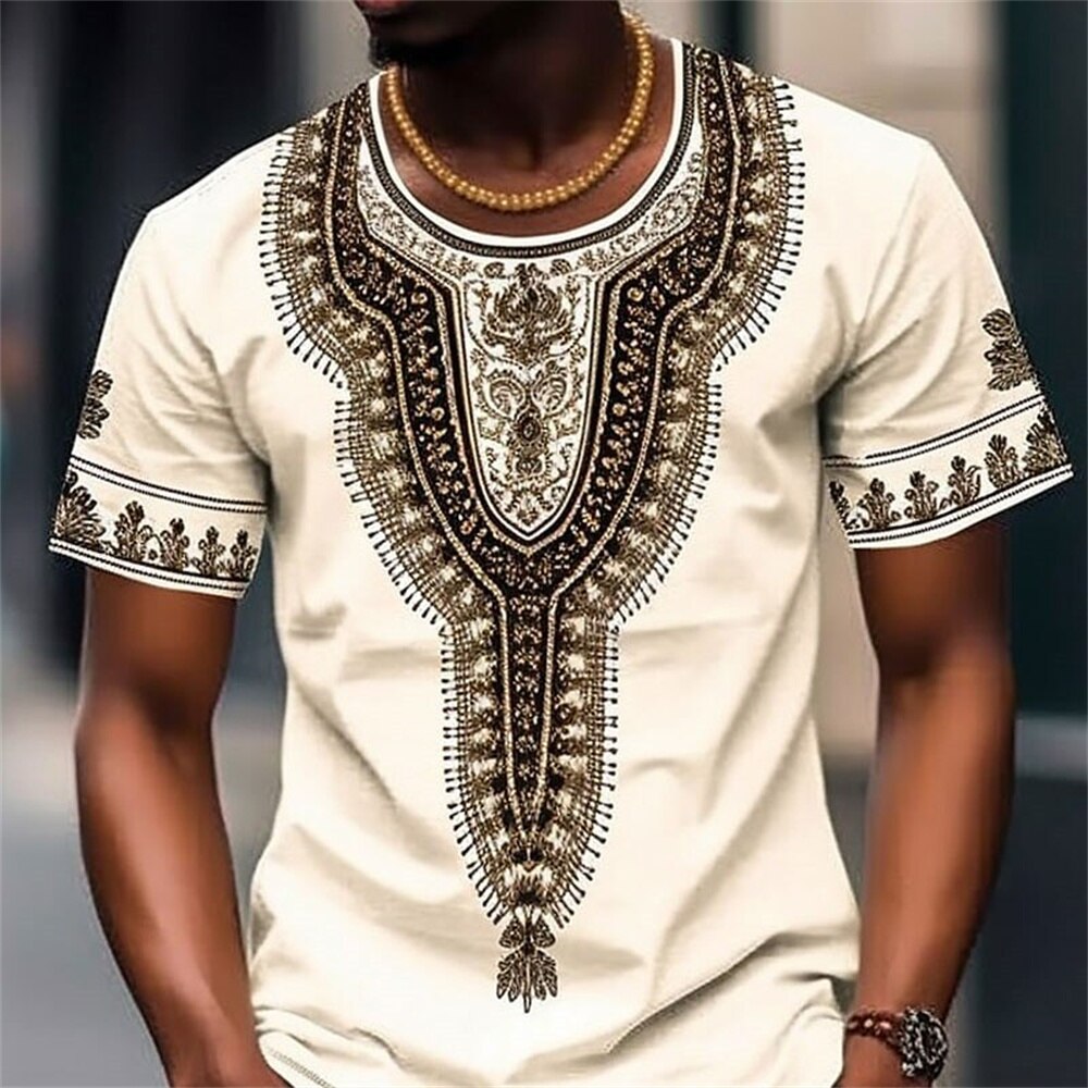 Africa Ethnic T-Shirts African Dashiki 3D Printed Men Women Fashion Streetwear Oversized Short Sleeve T Shirt Tees Tops Clothing