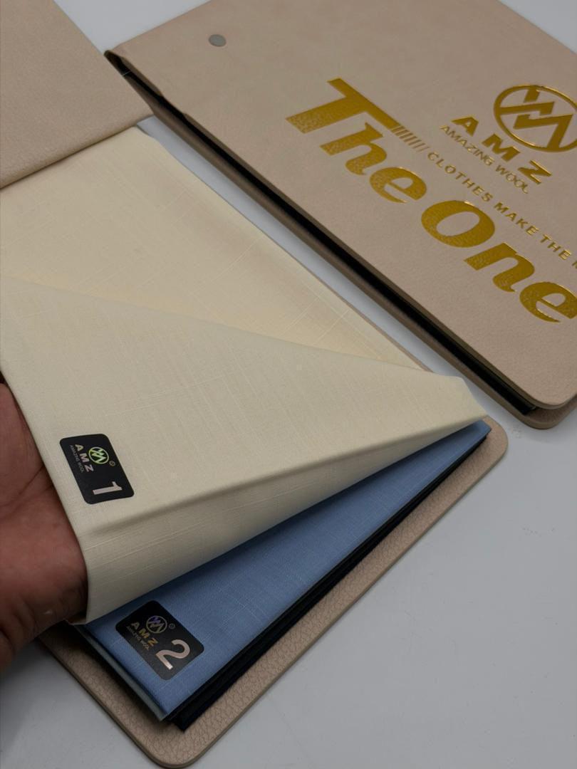AMZ The One Men's Premium Fabric - Cream & Blue