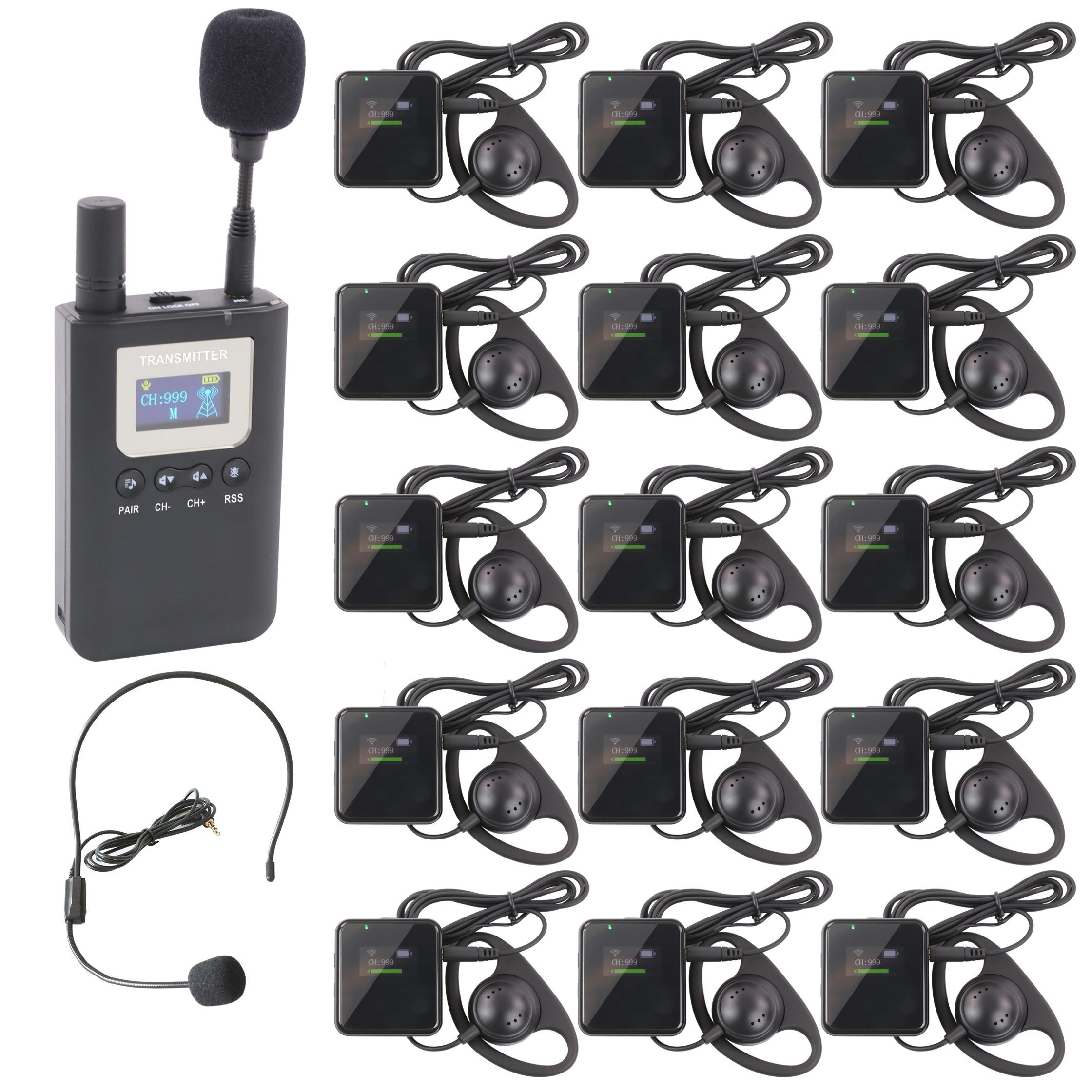 Wireless Whisper Tour Guide System Simultaneous Interpretation System For  Tourism Group Service Meeting Gathering  Conference