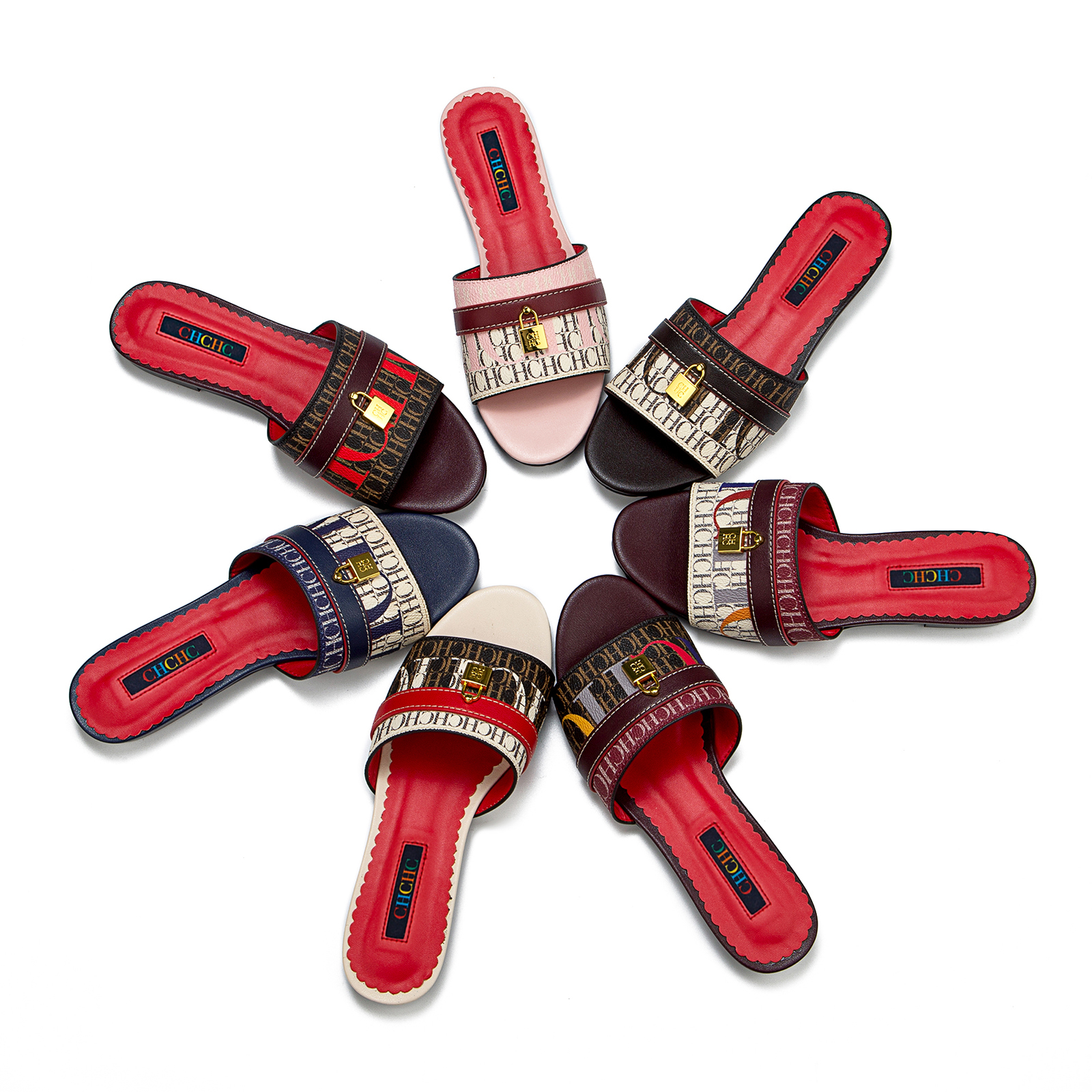 CHarming fashion Women's Slippers 2024 New Brand Fabric high Heel Sandals Outdoor Business Commuter Women's Shoes birthday gifts