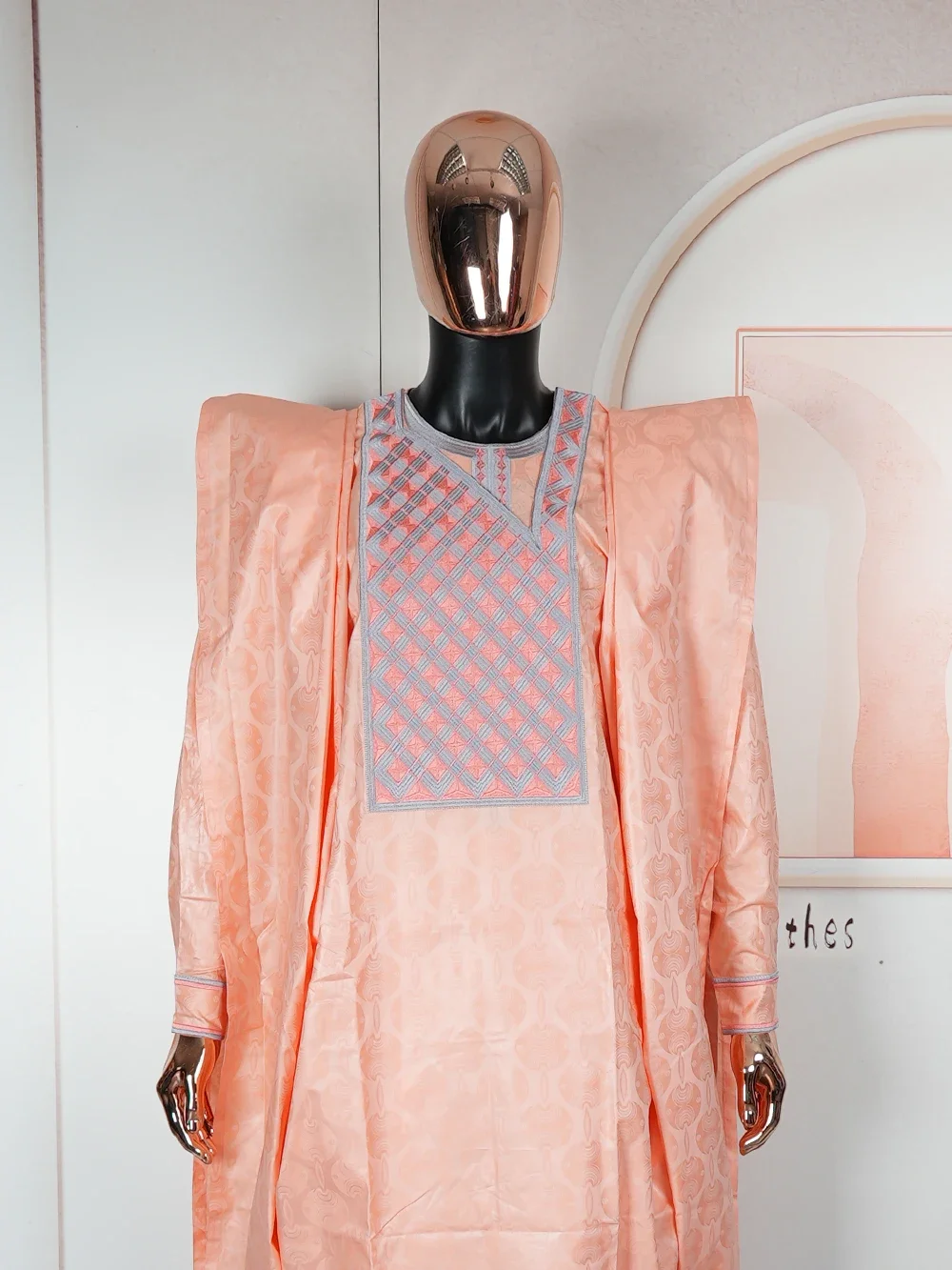 2025 New African Clothes for Men Dashiki Tradition Outfit Robe Embroidery Tops Pants Suits Bazin Muslim Wedding Party Clothing