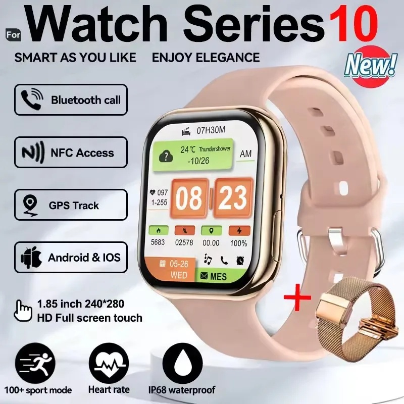 New Series IW10  Watch 10 GPS Track Smart Watch Men Woman HD Bluetooth Call Waterproof Sports SmartWatch For Apple Android IOS