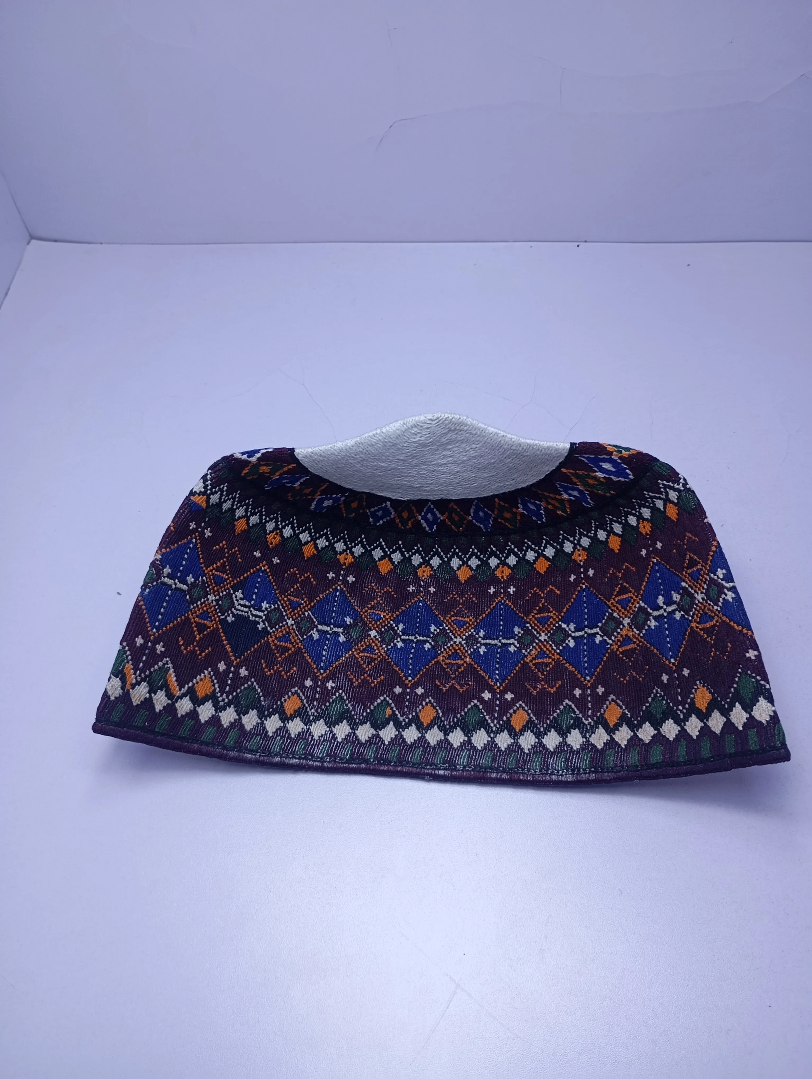 Original Handwoven Hausa Fulani Zawa Cap – Bangol Kindei Bama Style | Men’s Knitted Maiduguri Cap Sizeof 22 
