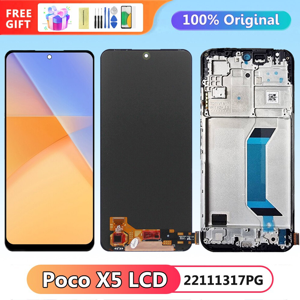 AMOLED Original LCD Screen For Xiaomi Redmi Note 12 China / Note 12 5G /  Poco X5 with Digitizer Full Assembly