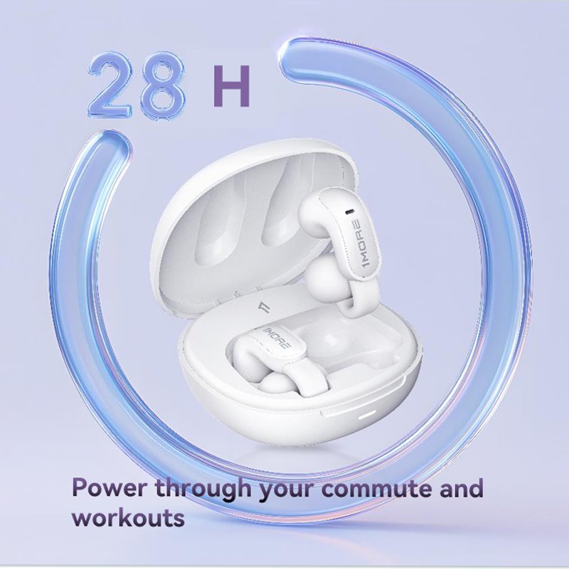 1MORE S12 Ear-clip IPX5 Waterproof Bluetooth 5.4 Wireless Headphones for gamer low Latency Earbuds