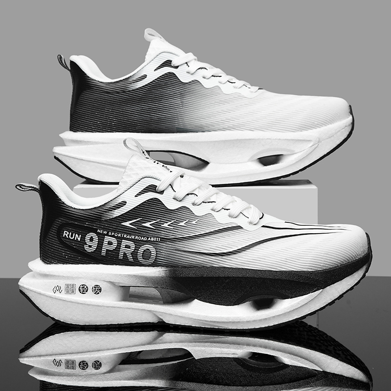 Summer Men's Running Shoes New Professional Carbon Plate Sports Training Shoes Outdoor Non-slip Shock-absorbing Tennis Shoes