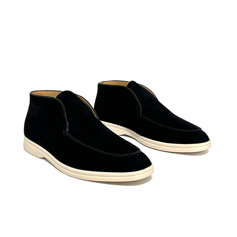 Loafers Men's Shoe Stitching Women None Adult Cow Suede Rubber Leather Casual Shoes Sneaker Best