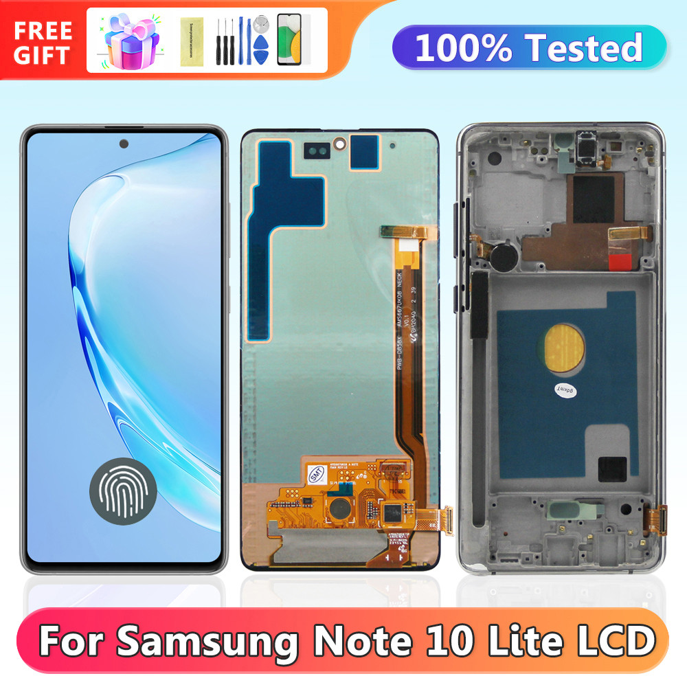 Super AMOLED A50 Display with Fingerprint, Samsung Galaxy A50 A505 A505F Lcd Display Touch Screen Digitizer Assembly Replacement