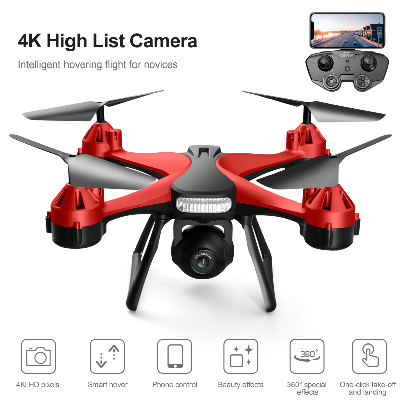 Mini Drone 801 Professional 4K HD Movie Grade Resist strong winds Toy Aircraft for Children Popular Small Quadcopter with Camera