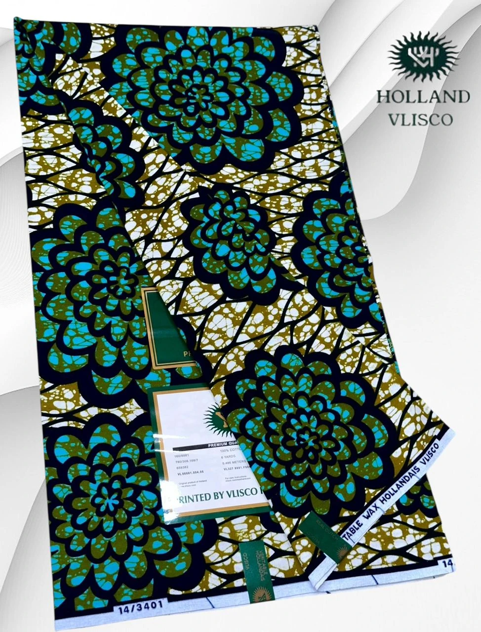 The Ultimate Legend: Authentic Holland Vlisco Veritable Wax Prints – Premium Atamfa Turmi for High-Fashion Dashiki and Traditional African Couture