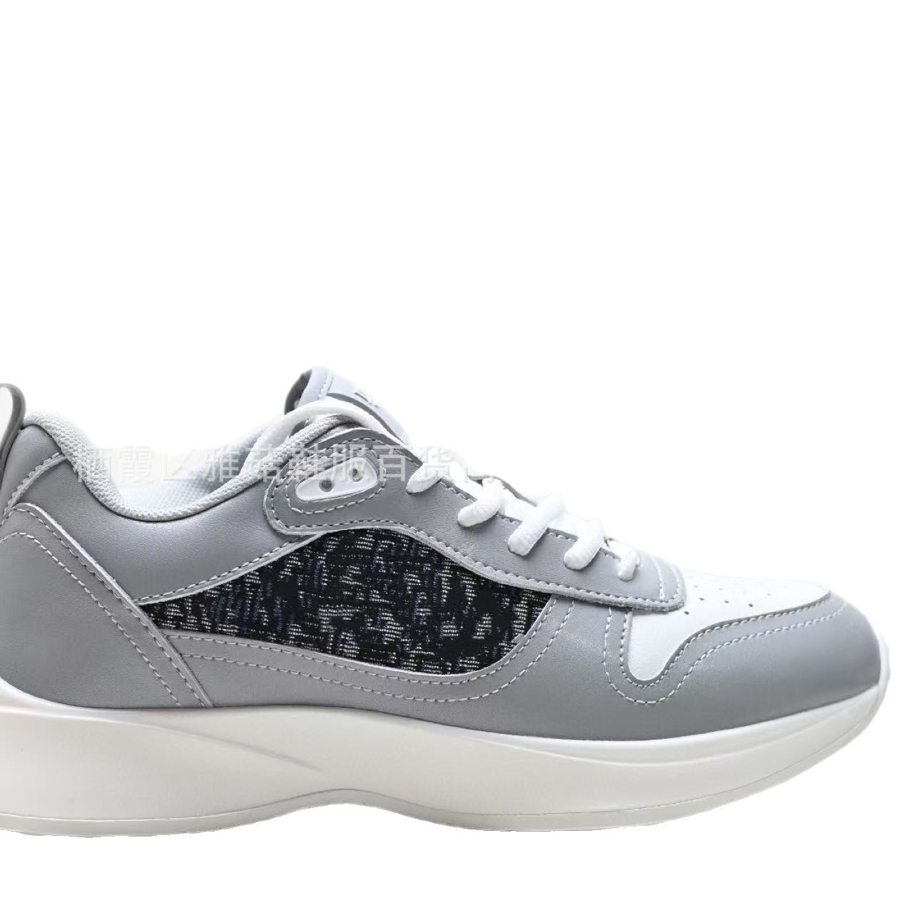 Fashionable Embroidered Low-Top Dad Shoes D-Home B25 Station Casual Thick-Heeled Sports Shoes for Men Retro Rubber Outsole