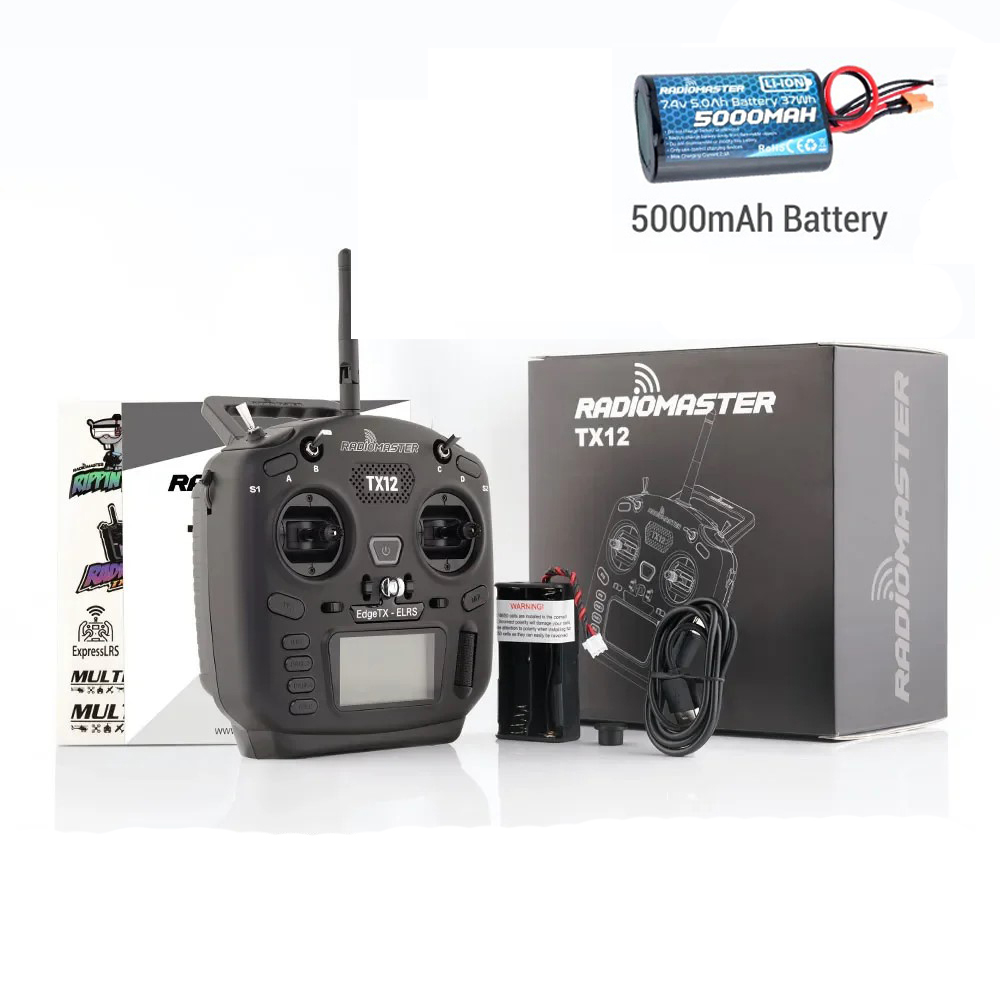 RadioMaster TX12 MKII ELRS EdgeTX OpenTX FCC LBT M2 16CH Hall Gimbals Multi-Module Compatible Radio Control Transmitter