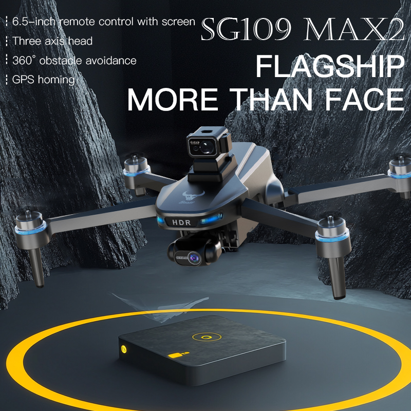 2025 New SG109 MAX2 GPS Drone With 8K Camera 3-Axis Gimbal WIFI Laser Obstacle Avoidance Screen Remote 5G FPV Brushless RC Dron