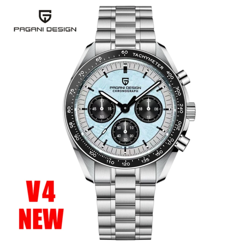 2025 New PAGANI DESIGN Mens Watches Top Brand Luxury Automatic Quartz Chronograph Waterproof Sport Stainless Steel Clock Relogio