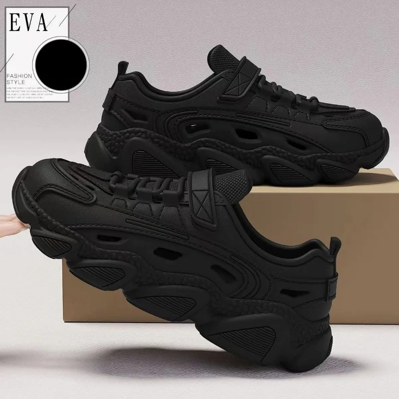 New Men's Sandals Fashion Thick-soled Hole Shoes Couple Outdoor Beach Shoes Comfortable Non-slip Men Slippers Sandalias De Mujer