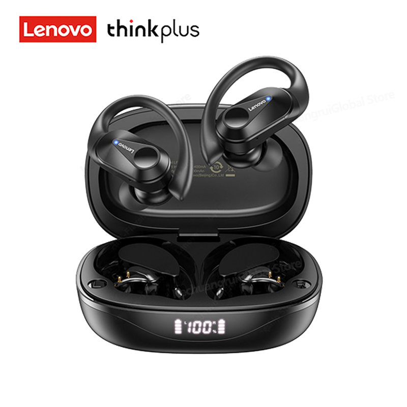 Lenovo LP75 Wireless TWS Sports Bluetooth5.3 Headphones Ear Hook Noise Reduction HiFi Stereo Waterproof Gaming Earphone with Mic