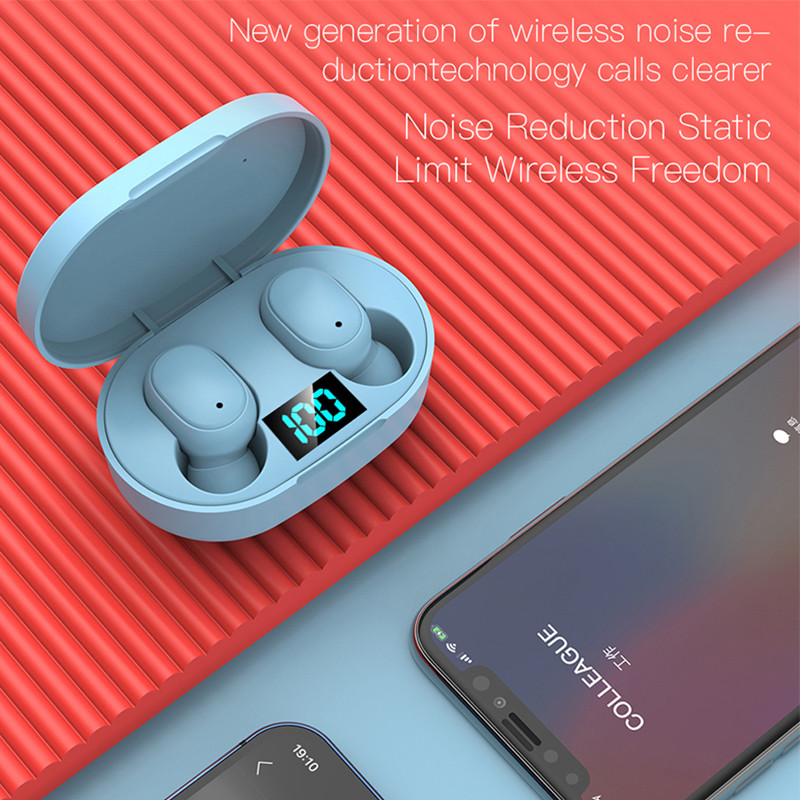 TWS E6S Fone Bluetooth Earphones Air Pro Wireless Headphones for Noise Reduction Headset with Micphone Handsfree Lenovo Earbuds