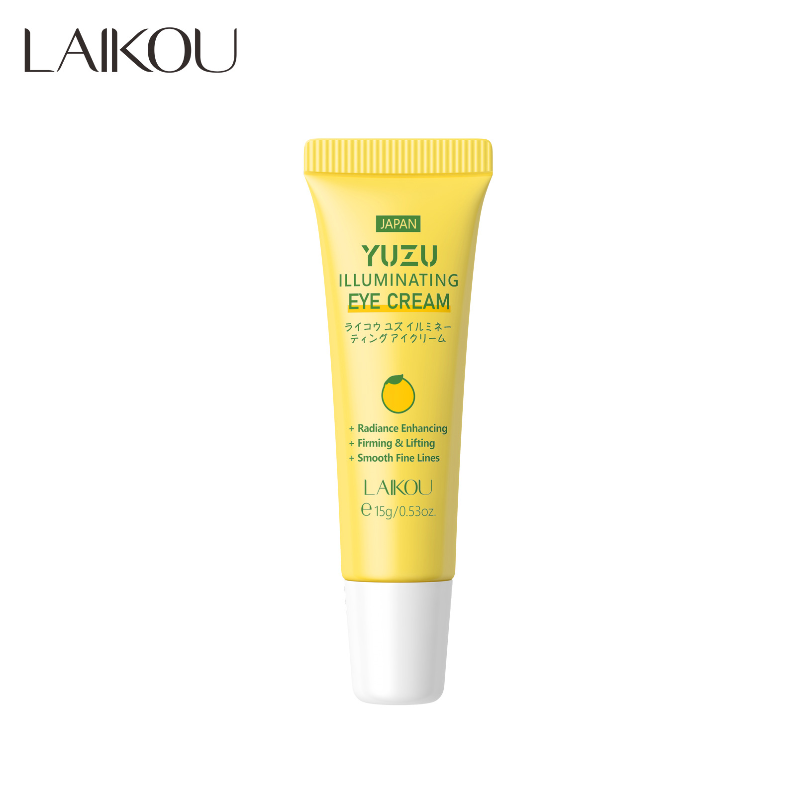 LAIKOU YUZU Eye Cream Anti Dark Circle Eye Bags Whitening  Cream Wrinkle Removal Serum Eyes Firming Skin Care Beauty Health 15g