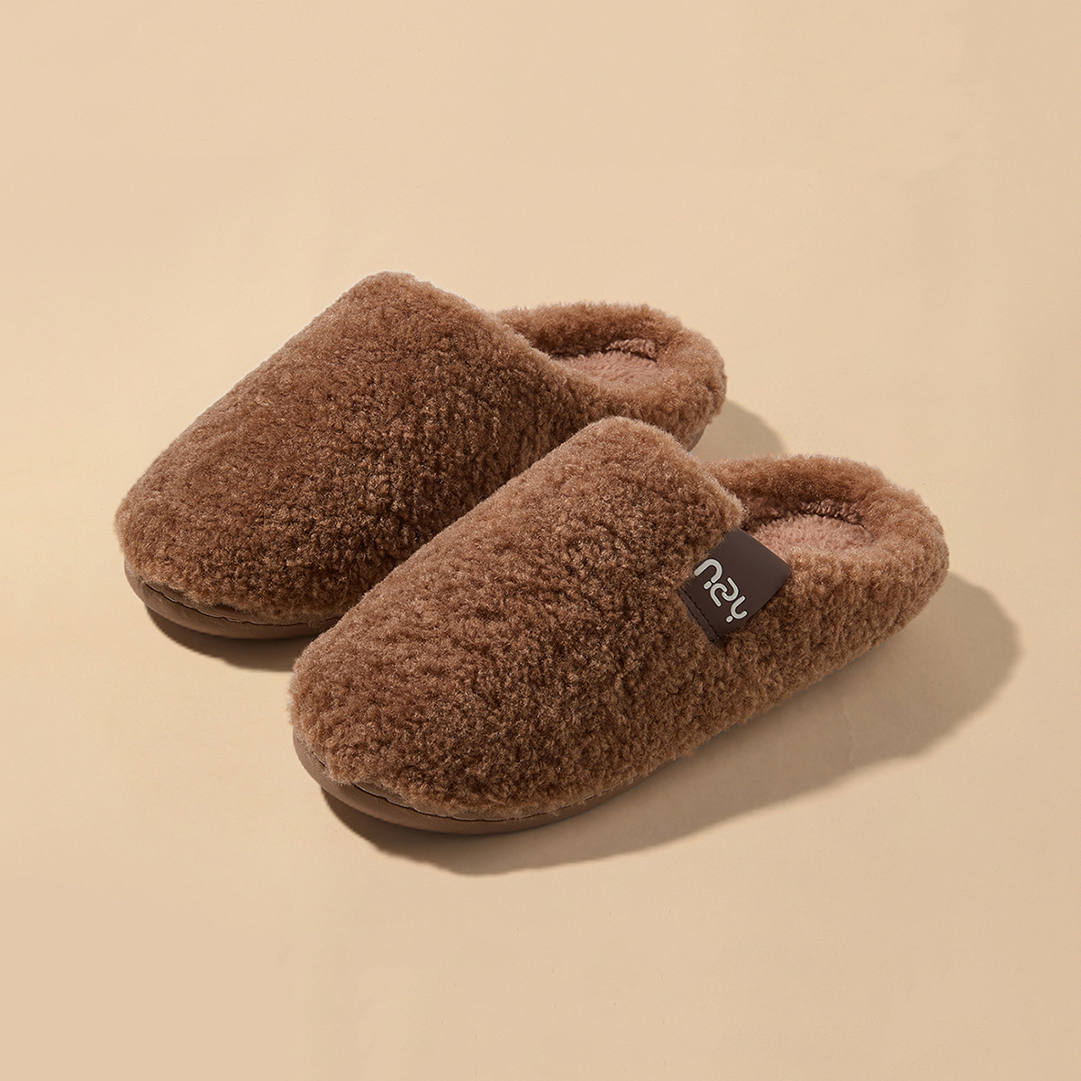 Winter Home Slippers for Women Warm Thick Sole Non Slip Indoor Slippers for Men Fluffy Bedroom Slippers for Unisex
