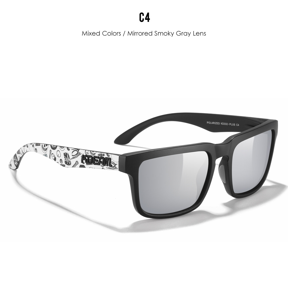 KDEAM Large Size Square Men's Sunglasses Polarized Photochromic Oversized Sun Glasses Fashion Women Shades Upgraded Edition