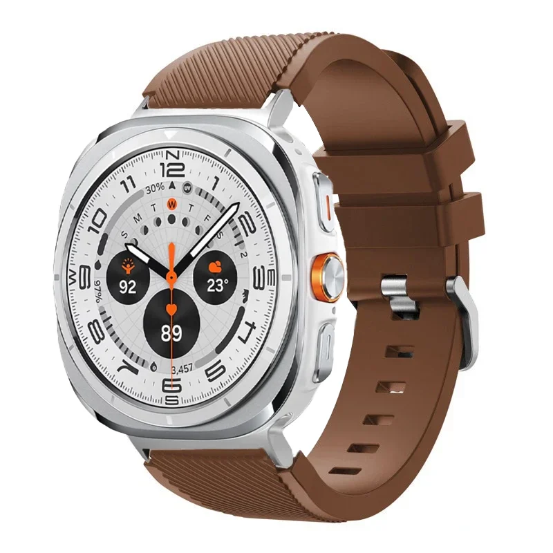 sports soft Silicone Strap For Samsung Galaxy Watch Ultra 2025 47mm breathable band For Samsung Watch 8 40mm 44mm 8 Classic 46mm