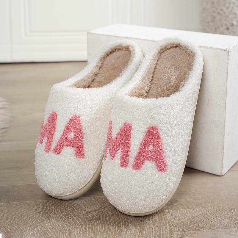 Casual Fluffy Women's Slippers Home Plush Mama Designer Winter Woman Shoes Flat Platform Elegant Footwear Trend Fuzzy Fur Slides