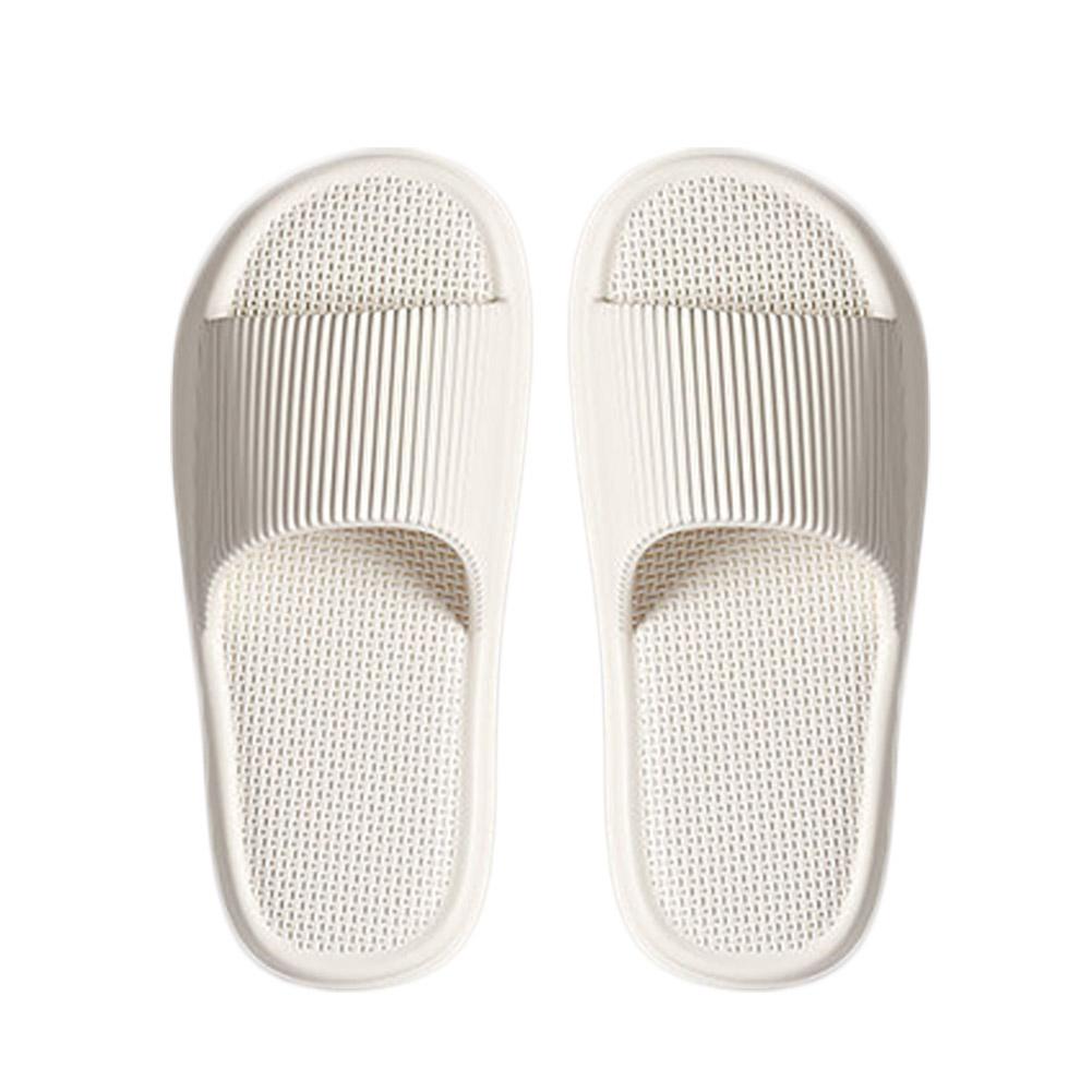 Size 38-41 Men Slippers Summer Solid Color Flat Sole Home Slippers For Women Man Coupple Bath Beach Slides Shoes