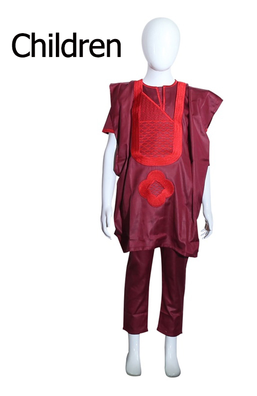 H&D African Men Clothing 3 Pieces Set Mens Dashiki Shirt Africa Agbada Outfit Clothes Dress Tops Pant Suits Children's Attire