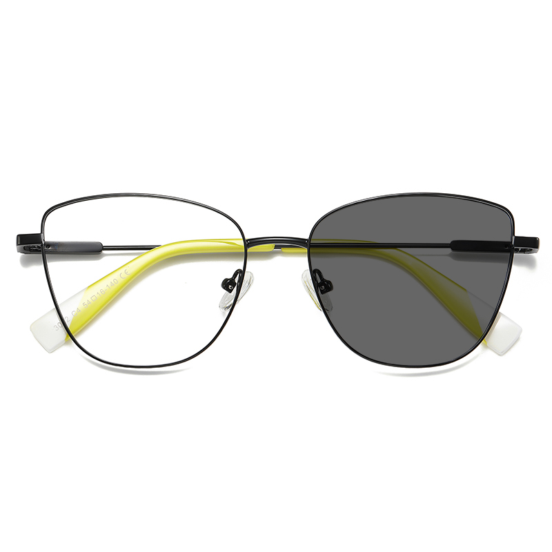 VKYEE Women Photochromic Anti Blue Light Reading Glasses Myopia Hyperopia Prescription Color Change Optical Eyeglasses PFD3032