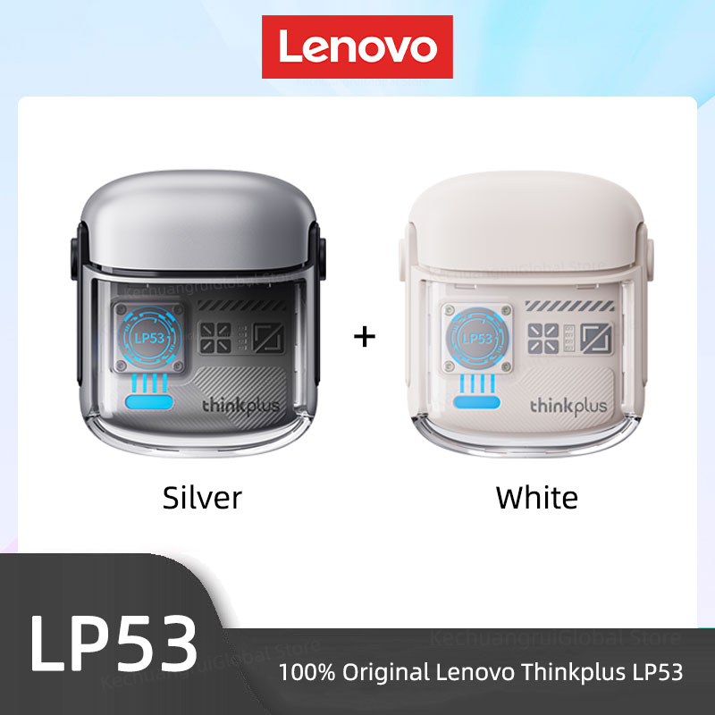 Lenovo LP53 Wireless Bluetooth 5.4 Earphones Mechanical Design Gamer Headset TWS Noise Reduction Sports Earbuds Long Standby New