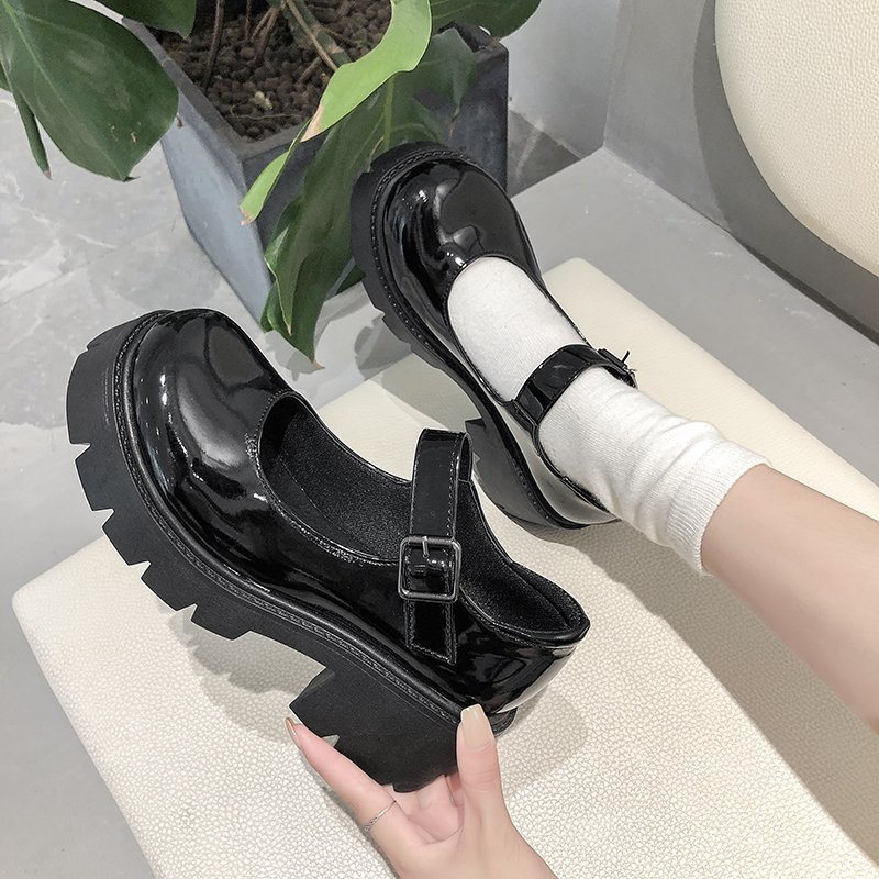 White Mary Jane Lolita Shoes Japanese Students JK Female High Heel Uniform College Girl Shoes Platform Shoe Ladies Vintage Pumps