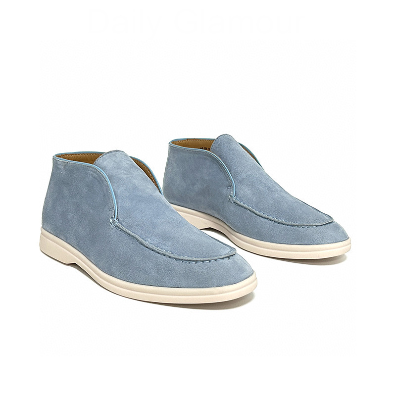 Loafers Men's Shoe Stitching Women None Adult Cow Suede Rubber Leather Casual Shoes Sneaker Best