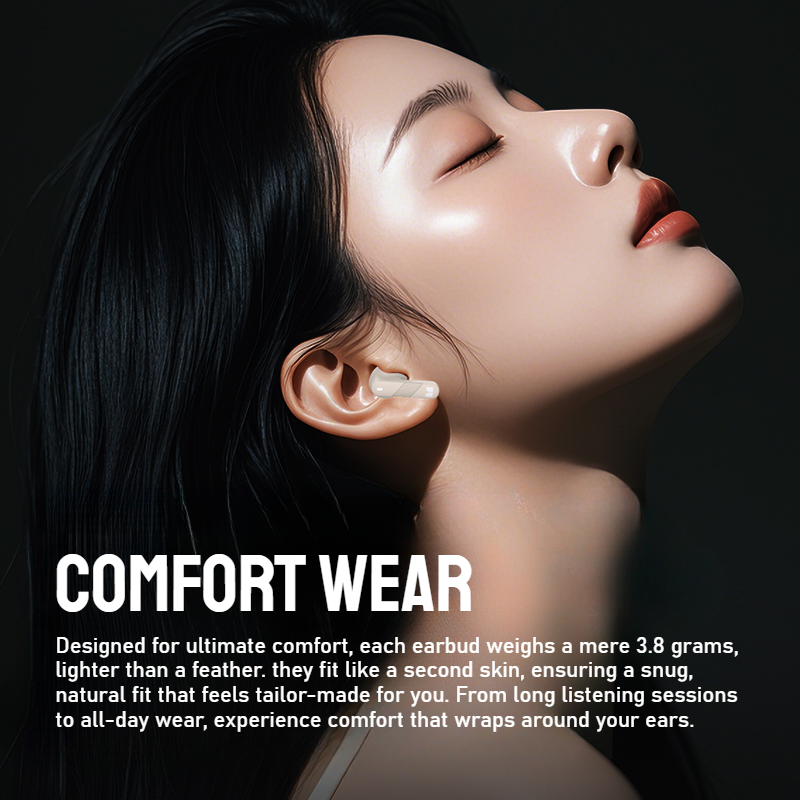 Monster AuraFit GT22 -35dB Active Noise Cancelling Earbuds 360° Stereo Wireless Bluetooth Headphone ANC Bluetooth 5.3 Earphone