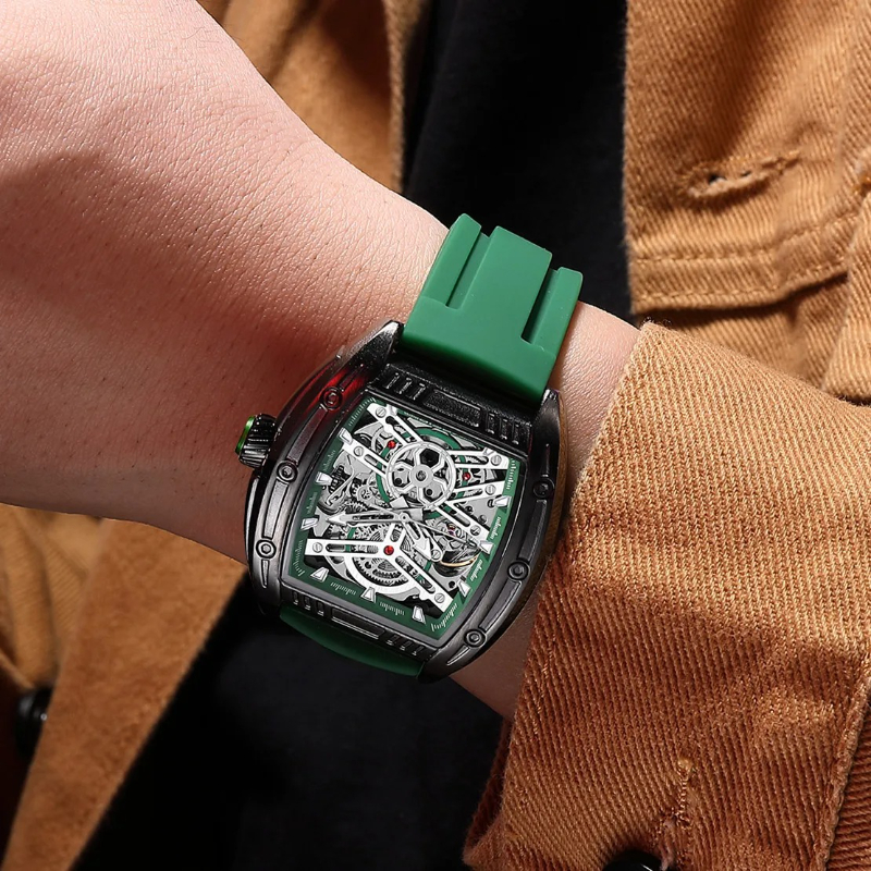 MEGIR 8601 Fashion Men Automatic Mechanical Watches Skeleton Luxury Luminous Waterproof Casual Wristwatches for Man Reloj Hombre