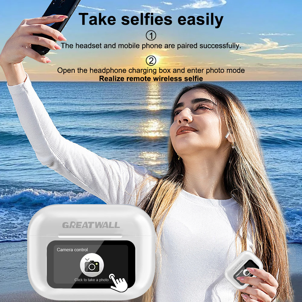 Original GREATWALL TWS Wireless Bluetooth V5.3 Earphones ANC Noise Reduction HiFi HD Call Earbuds Music Headsets Touch Control