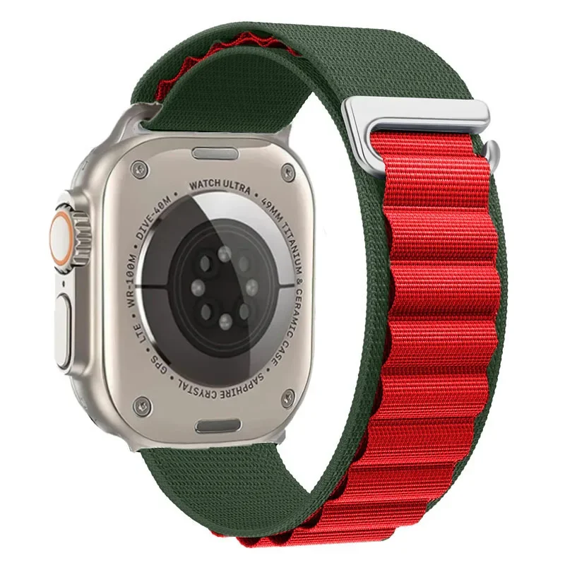 Alpine Strap for Apple Watch Ultra/3 11 10 9 8 7 Band 46mm 49mm 45mm 41mm Nylon Sports Bracelet IWatch 6 5 4 3 SE 44mm 40mm 42mm