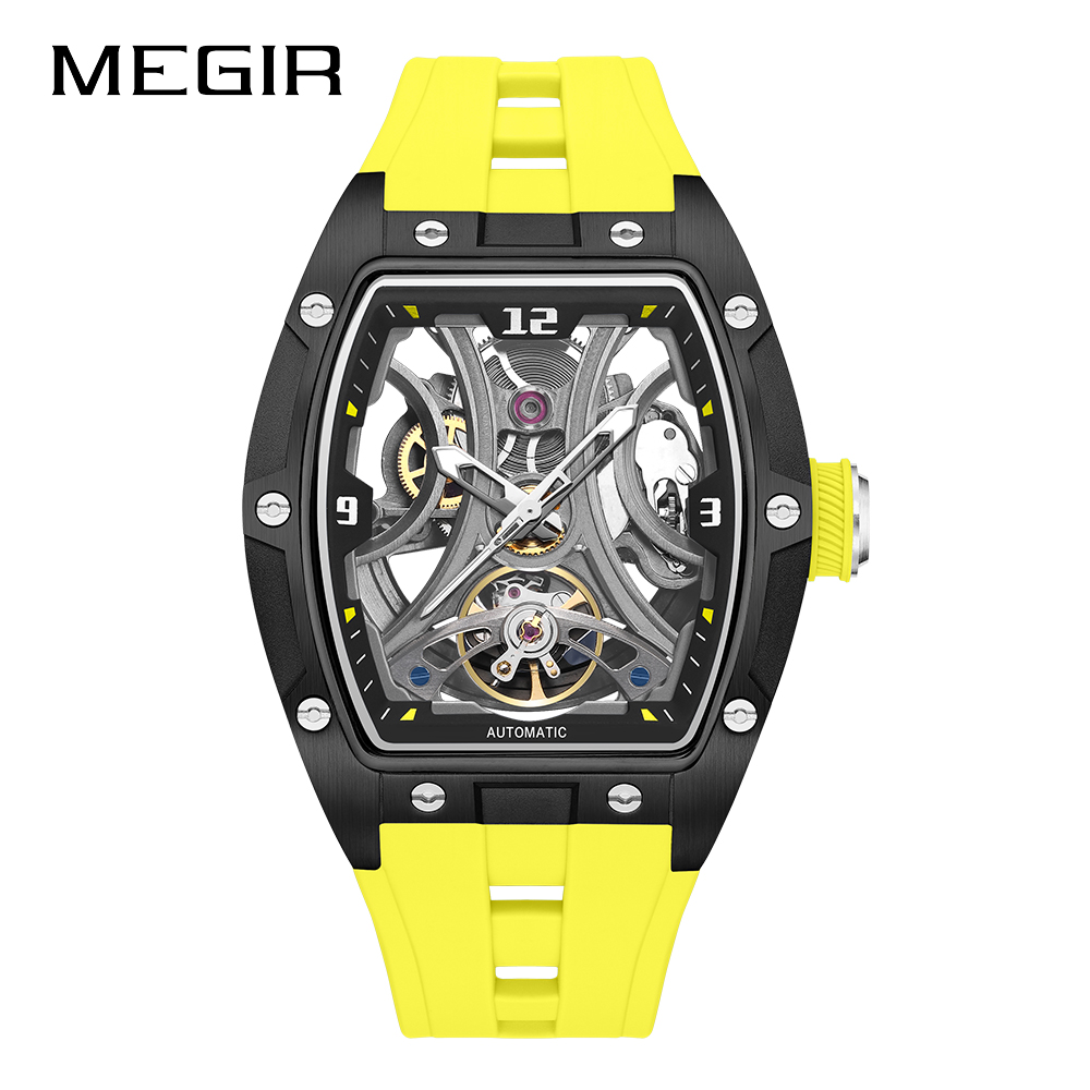 MEGIR Men Mechanical Watch Top Brand Luxury Automatic Watch Business Waterproof Luminous Watch for Men