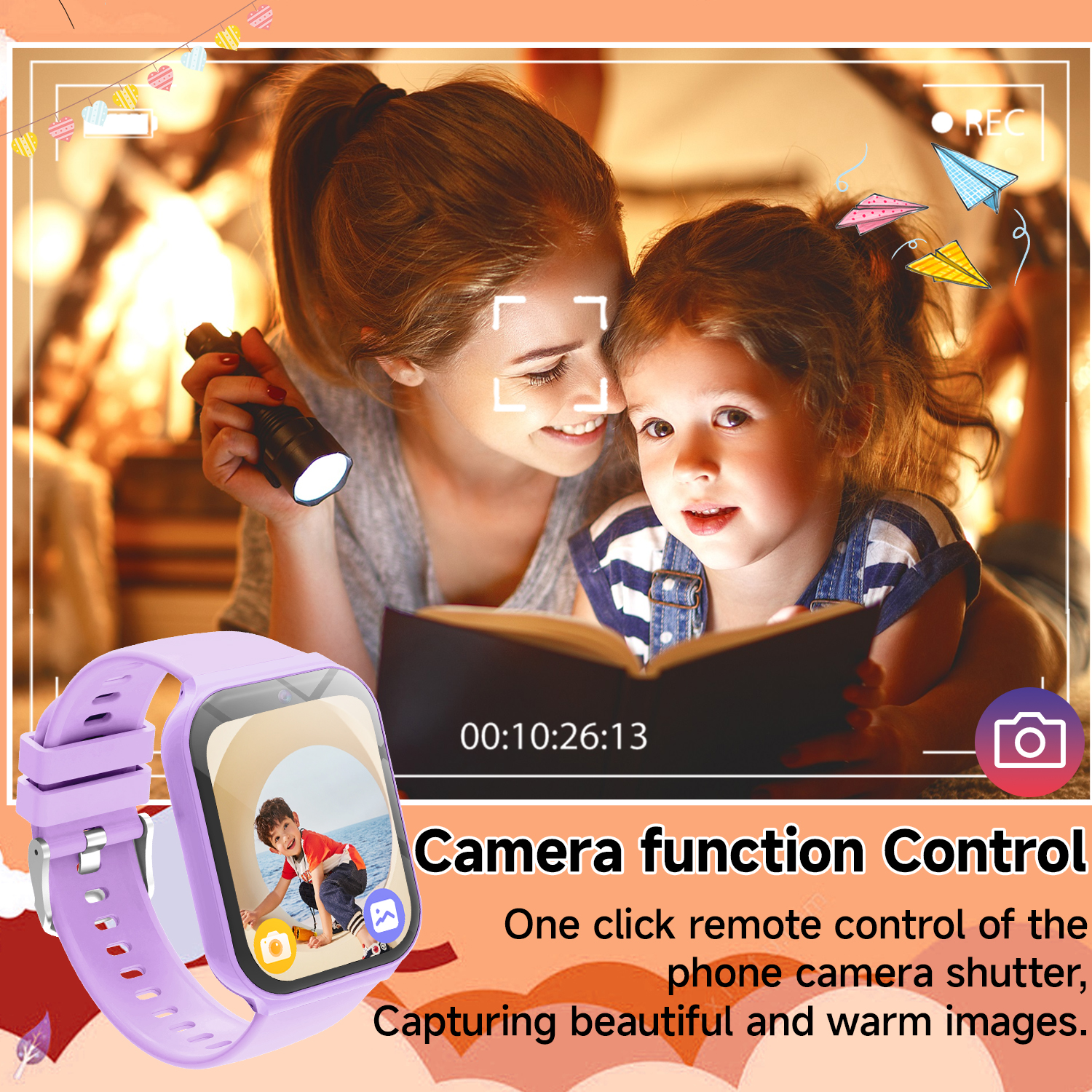 2025 New Smartwatch For Kids HD Camera Flashlight Study Partners Multi Games Calculator Children's Day Birthday Gift Boys Girls