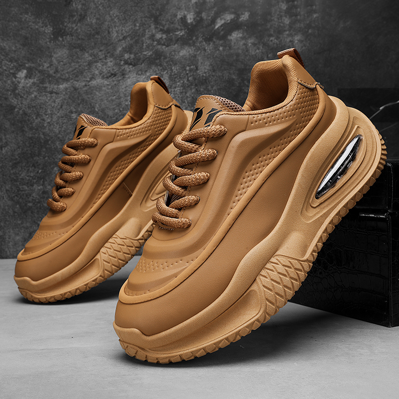 Men's Casual Sports Shoes, Fashionable Thick Soled Skateboarding Shoes, Trendy and Comfortable Men's Shoes Suitable for Outdoor