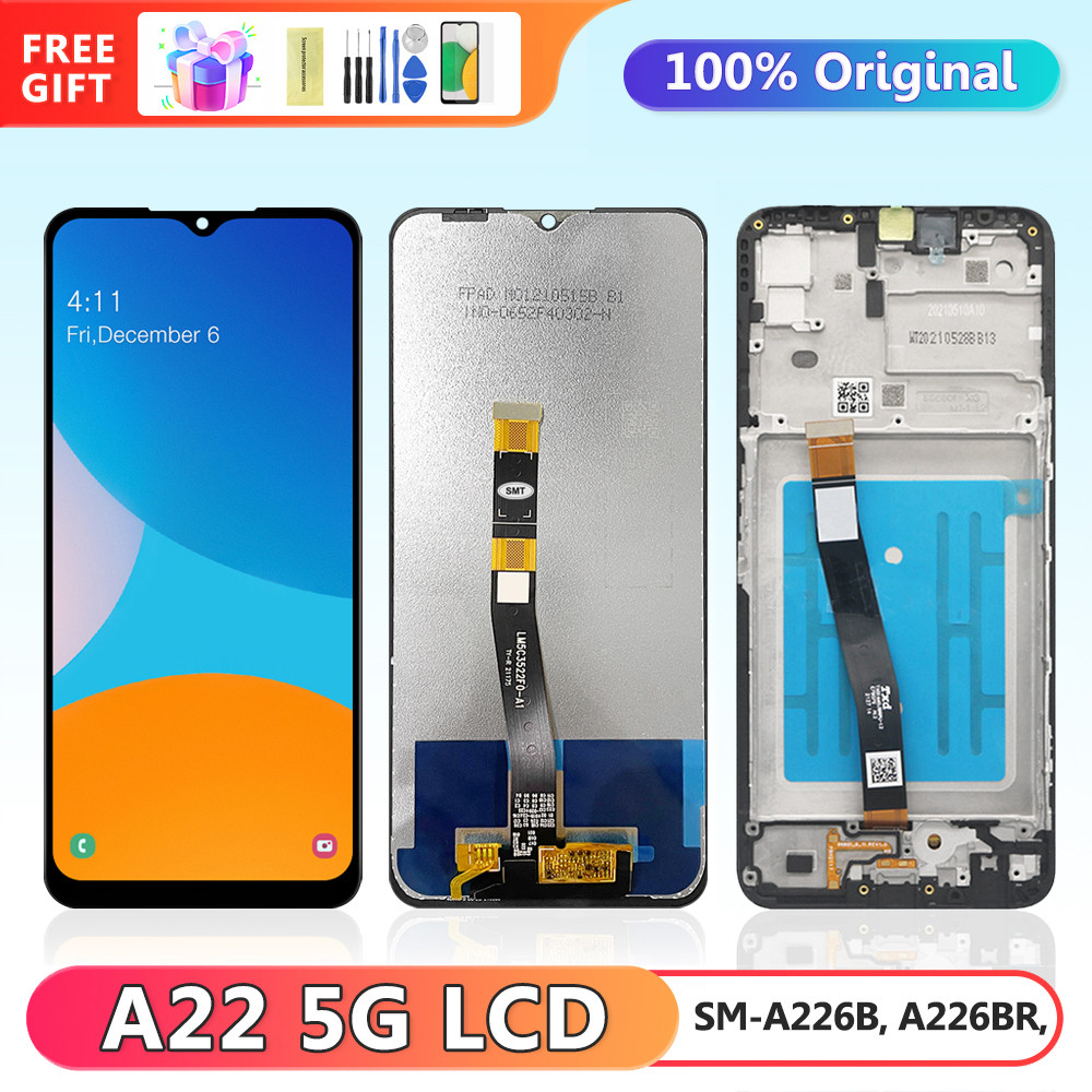 6.6'' Display Screen for Samsung Galaxy A22 5G Lcd Display Digital Touch Screen Replacement for Samsung Galaxy A22 5G A226 A226B