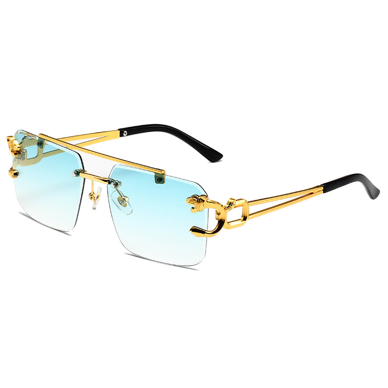 Vintage Rimless Sunglasses for Men Steampunk Sunglasses Retro Women Punk Fashion Glasses Retro Shades Gafas De Sol Sonnenbrill