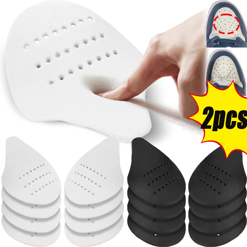 2pcs Sneakers Anti Crease Wrinkled Fold Shoes Support Toe Cap Sport Ball Shoes Head Stretcher Shoe Shape