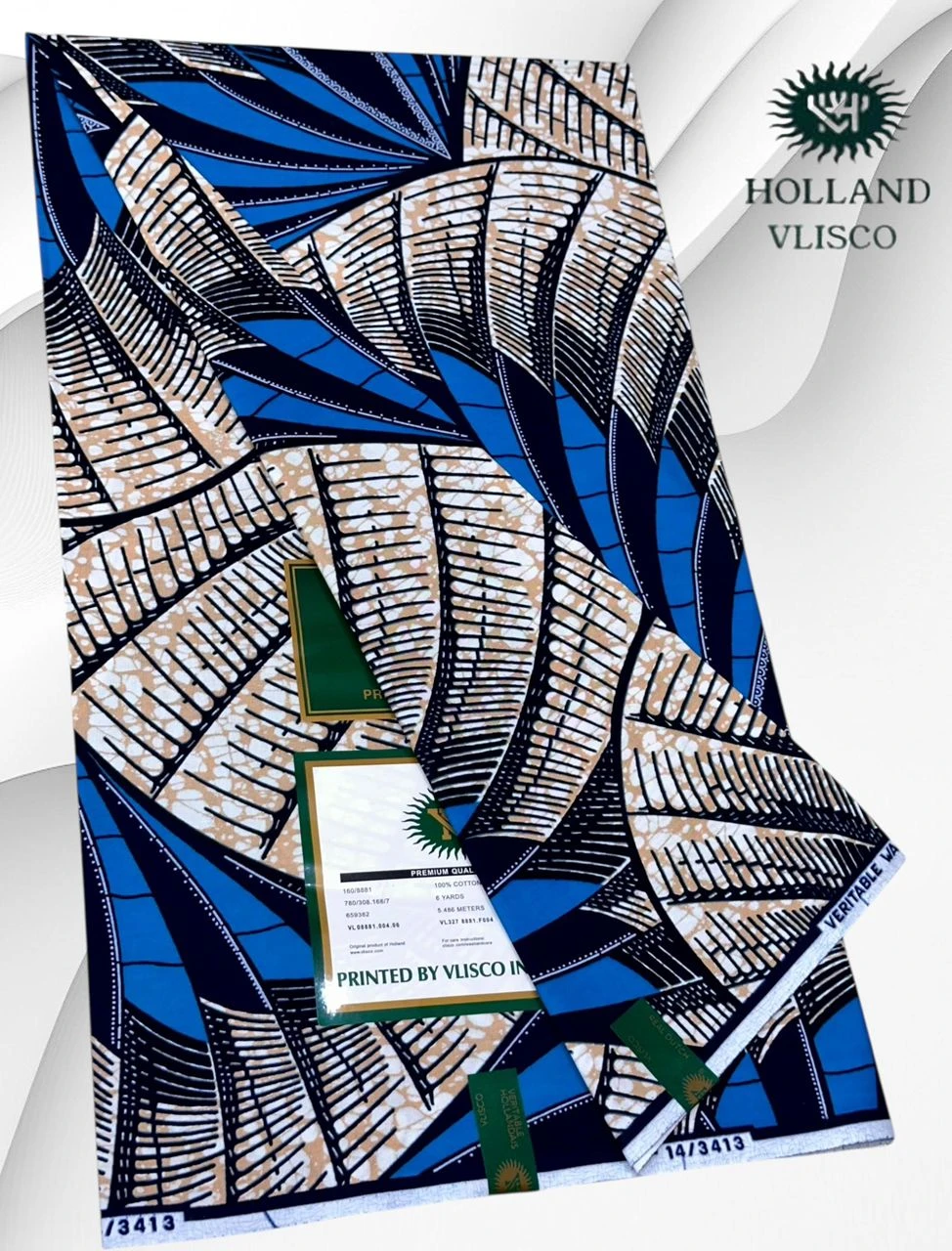 The Ultimate Legend: Authentic Holland Vlisco Veritable Wax Prints – Premium Atamfa Turmi for High-Fashion Dashiki and Traditional African Couture