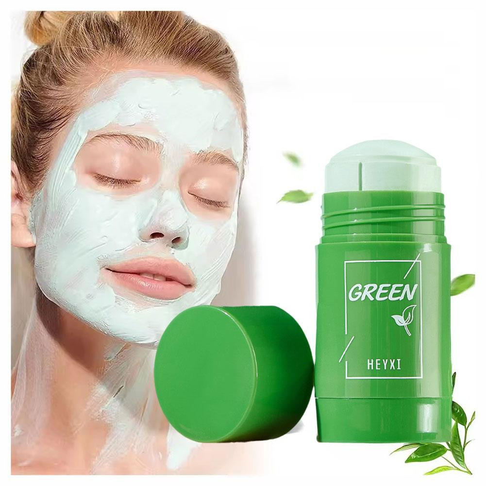 Green Cleansing Mask Green Tea Stick Mask Apply Moisturizing Mask Brightening Cleansing Skin 40g Smoothing Care Deep B8Q8