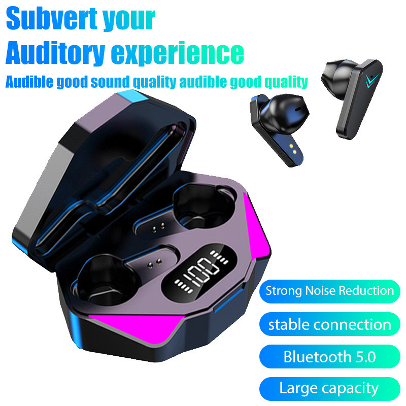 X15 TWS Wireless Earphone 5.3 bluetooth Headphone 65ms Low Latency Earbud Esport Gaming Headset Gamer with Mic For xiaomi iphone