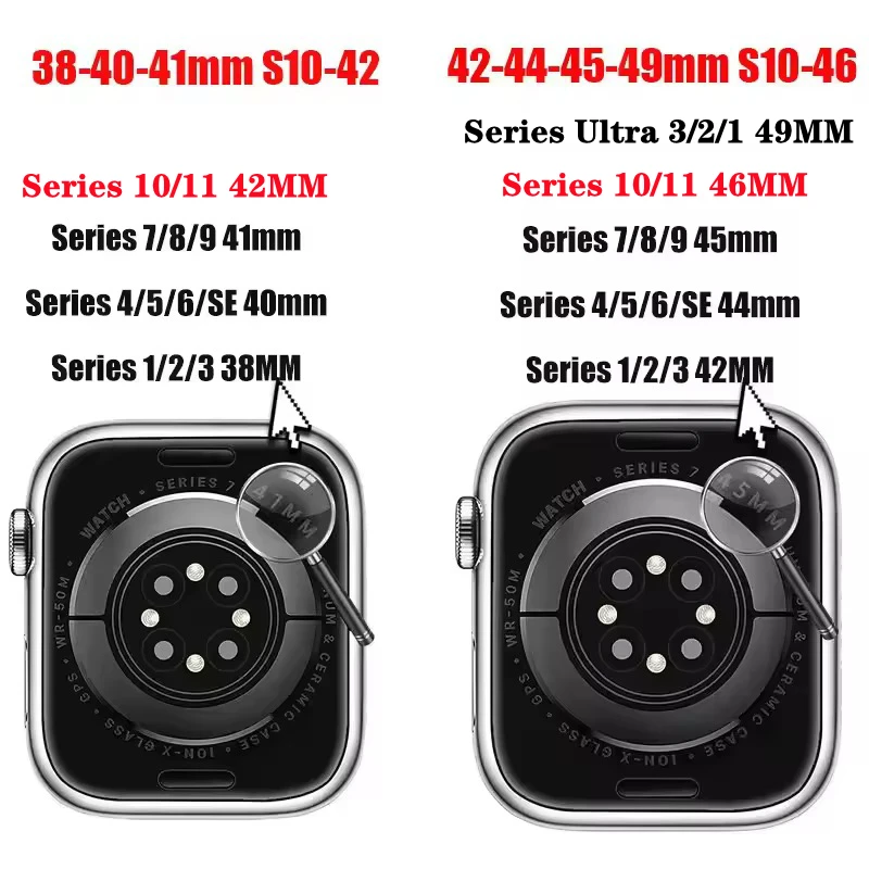 Silicone Band For Apple Watch strap 46mm 44mm 45mm 40mm 41mm 42-38mm 49mm sport bracelet iwatch series 11 10 9 8 7 6 5 SE Ultra3